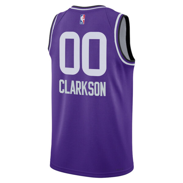 Jordan Clarkson 00 Utah Jazz 2023/24 City Edition Swingman Jersey - Purple
