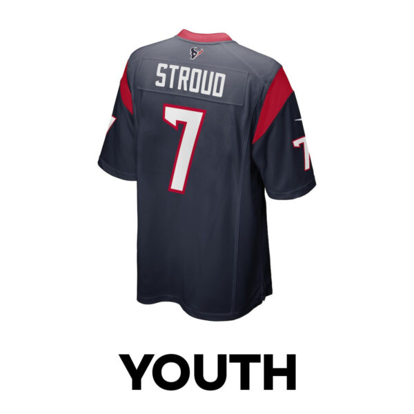 C.J. Stroud 7 Houston Texans The Chosen One Game YOUTH Jersey - Navy