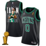 Jayson Tatum 0 Signed Best Moments At Boston Celtics 2024 Statement Edition Jersey - Final Champions Patch