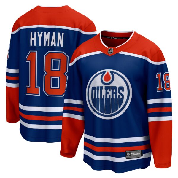 Zach Hyman Edmonton Oilers Fanatics Home Breakaway Player Jersey - Royal