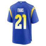 Zach Evans 21 Los Angeles Rams 2023 Playoffs Patch Game Men Jersey - Royal