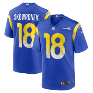 Ben Skowronek 18 Los Angeles Rams Men Game Jersey - Royal