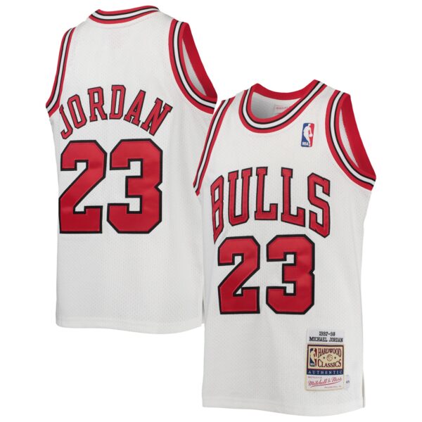 Michael Jordan Chicago Bulls Mitchell & Ness Youth 1997/98 Hardwood Classics Authentic Jersey - White