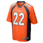 Kareem Jackson 22 Denver Broncos Men Game Jersey - Orange