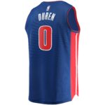 Jalen Duren Detroit Pistons Fanatics Fast Break Replica Jersey - Icon Edition - Blue