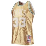 Larry Bird Boston Celtics Mitchell & Ness 75th Anniversary 1985/86 Hardwood Classics Swingman Jersey - Gold