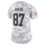 Travis Kelce Kansas City Chiefs Women's 2024 Salute to Service Limited Jersey - Arctic Camo