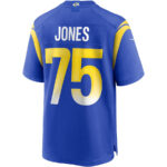 Deacon Jones 75 Los Angeles Rams Men Game Retired Jersey - Royal