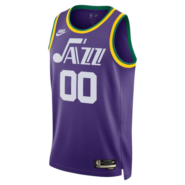 Utah Jazz 2023/24 Hardwood Classic Swingman Custom Men Jersey - Purple