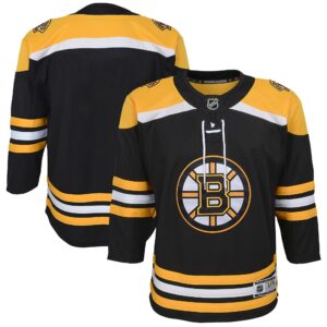 Boston Bruins Youth Home Blank Premier Jersey - Black