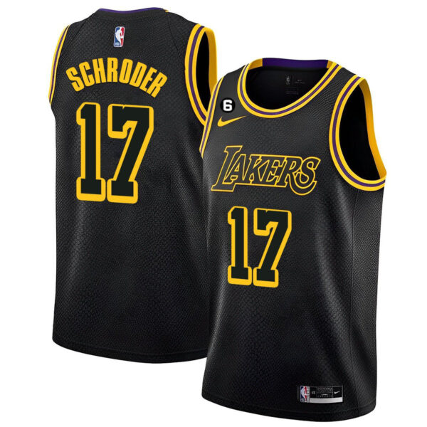 Dennis Schroder 17 Los Angeles Lakers 2023 Jersey - Black Mamba