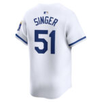 Brady Singer 51 Kansas City Royals Home Limited Player Men Jersey - White