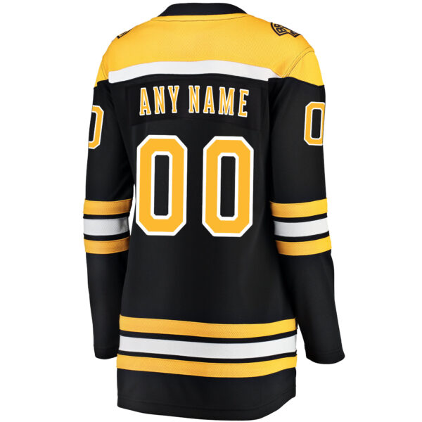 Boston Bruins Fanatics Women's Home Breakaway Custom Jersey - Black