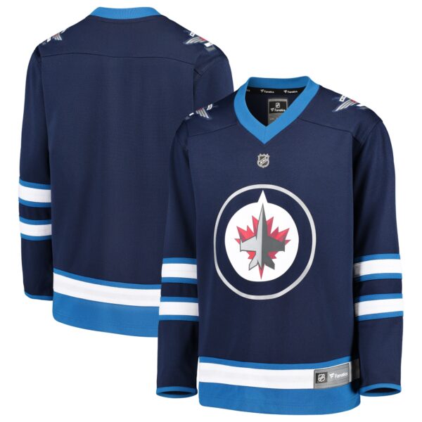 Winnipeg Jets Fanatics Youth Home Replica Blank Jersey - Blue