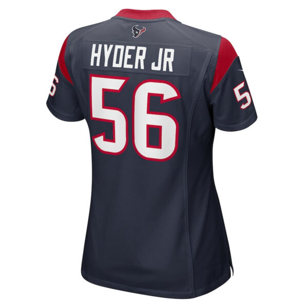 Kerry Hyder Jr. 56 Houston Texans Game Women Jersey - Navy