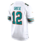 Bob Griese 12 Miami Dolphins Men Retired Jersey - White