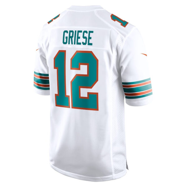 Bob Griese 12 Miami Dolphins Men Retired Jersey - White