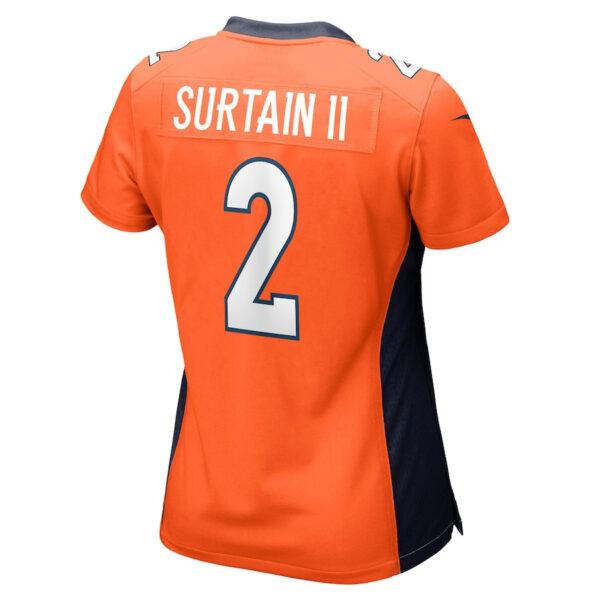 Patrick Surtain II 2 Denver Broncos Women Game Jersey - Orange