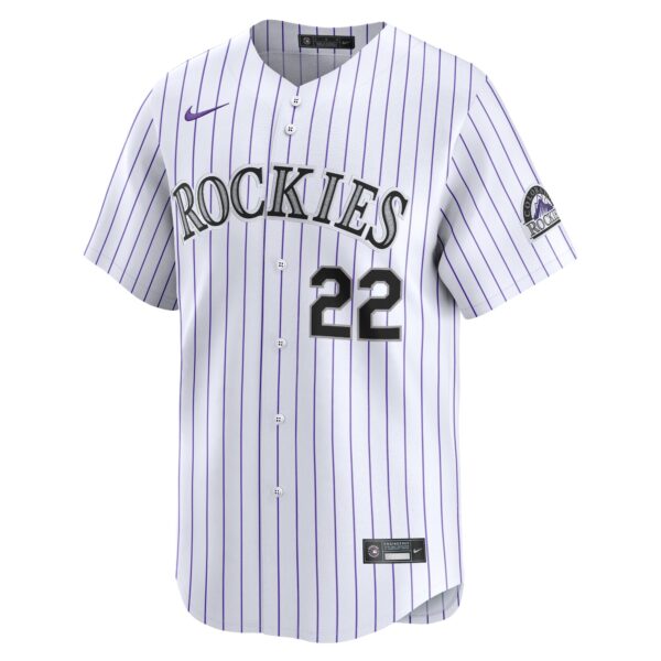 Nolan Jones Colorado Rockies  Home Limited Player Jersey - White