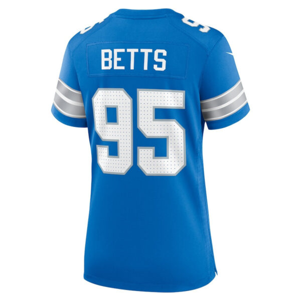 Mathieu Betts 95 Detroit Lions Women's Game Jersey - Blue