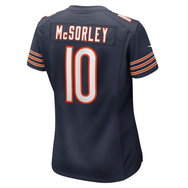 Trace McSorley 10 Chicago Bears Team Game Women Jersey - Navy