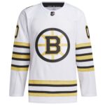 Boston Bruins adidas   100th Anniversary Primegreen Authentic Custom Jersey - White