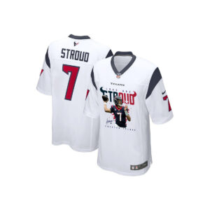 CJ Stroud 7 Houston Texans Cool Breeze Signed Game YOUTH Jersey - White