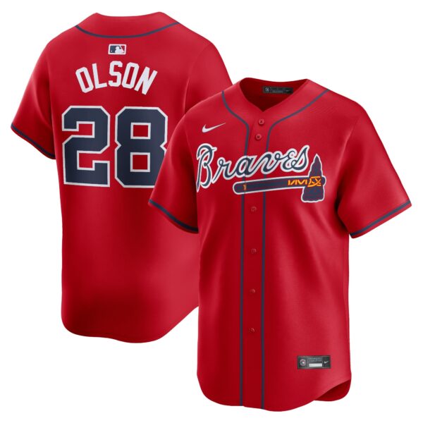 Matt Olson Atlanta Braves  Alternate Limited Player Jerseyu00c2u00a0u00e2u20acu201c Red