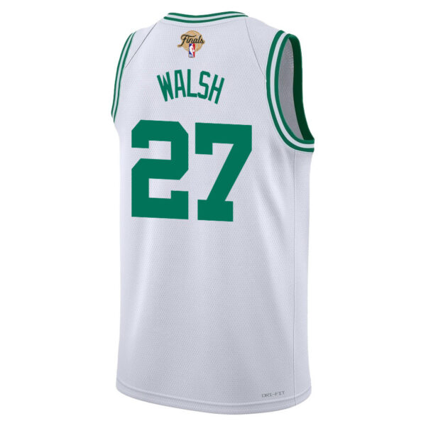Jordan Walsh 27 Boston Celtics 2024 FINALS PATCH Swingman Jersey - Association Edition - White