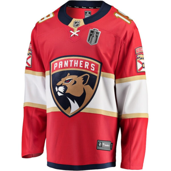 Matthew Tkachuk 19 Florida Panthers 2024 Stanley Cup Final Home Breakaway Player Jersey - Red