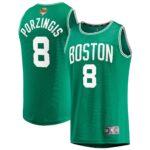 Kristaps Porzingis Boston Celtics Fanatics Youth 2024 NBA Finals Fast Break Replica Player Jersey - Icon Edition - Kelly Green
