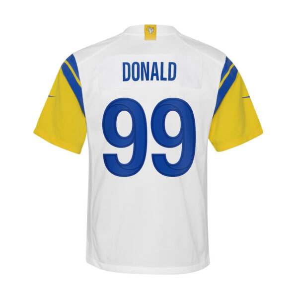 Aaron Donald 99 Los Angeles Rams YOUTH Game Jersey - White