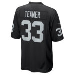 Roderic Teamer 33 Las Vegas Raiders Men Game Jersey - Black