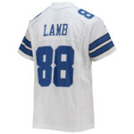 CeeDee Lamb 88 Dallas Cowboys YOUTH Game Jersey - White