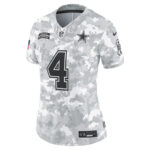 Dak Prescott Dallas Cowboys Women's 2024 Salute to Service Limited Jersey - Arctic Camo