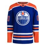 Edmonton Oilers adidas  Home  Primegreen Authentic Custom Jersey - Royal