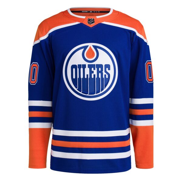 Edmonton Oilers adidas  Home  Primegreen Authentic Custom Jersey - Royal