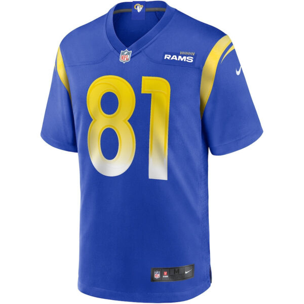 Torry Holt 81 Los Angeles Rams Men Game Retired Jersey - Royal