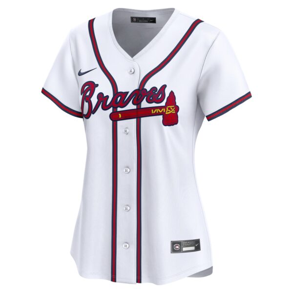 Atlanta Braves  Women's Home Limited Custom Jersey - White