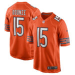 Rome Odunze 15 Chicago Bears Alternate Game Men Jersey - Orange
