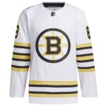 David Pastrnak Boston Bruins adidas  Primegreen 100th Anniversary Authentic Player Jersey - White