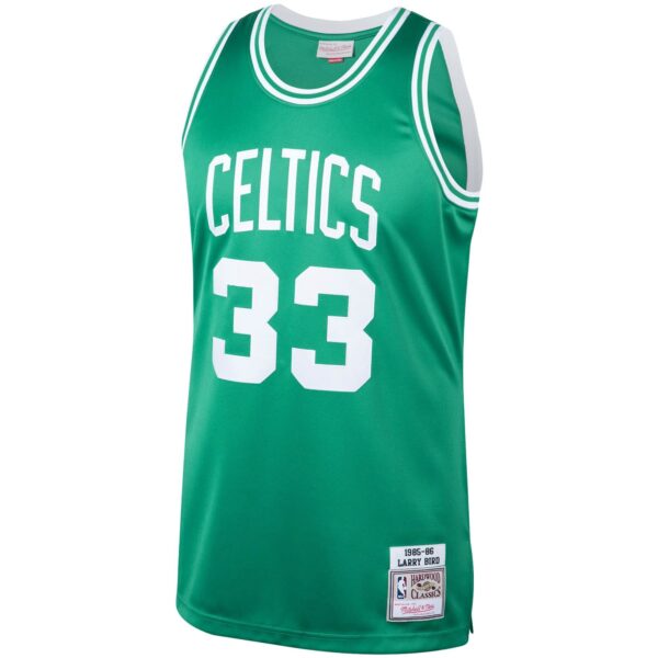 Larry Bird Boston Celtics Mitchell & Ness 1985/86 Hardwood Classics Authentic Jersey - Kelly Green