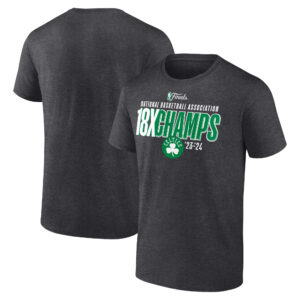 Boston Celtics 18-Time 2024 Finals Champions Unisex T-Shirt - Heather Charcoal