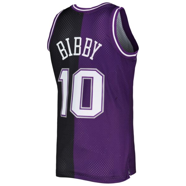Mike Bibby Sacramento Kings Mitchell & Ness Hardwood Classics 2001/02 Split Swingman Jersey - Purple/Black
