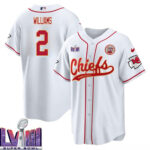 Joshua Williams 2 Kansas City Chiefs Super Bowl LVIII Baseball Men Jersey - White
