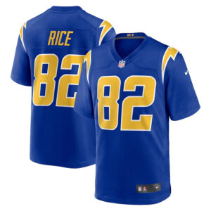 Brenden Rice 82 Los Angeles Rams 2024 NFL Draft 2nd Alternate Game Jersey - Royal