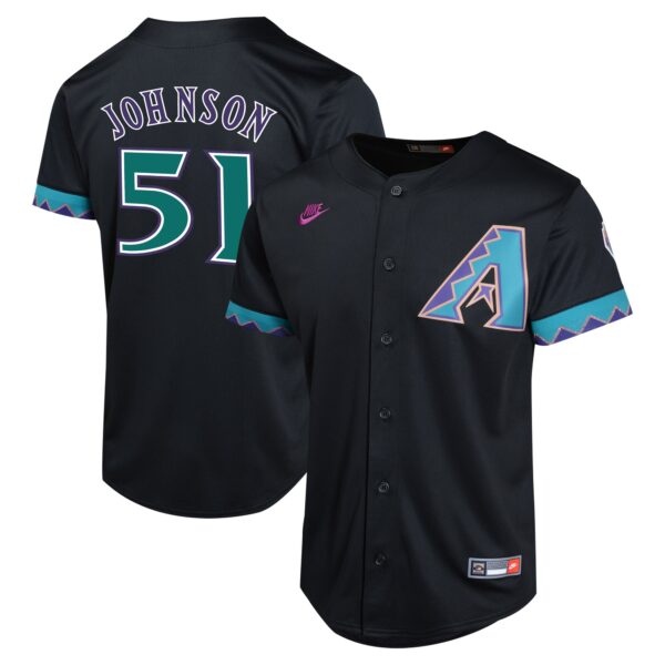 Randy Johnson Arizona Diamondbacks  Youth Cooperstown Collection Limited Player Jersey - Black