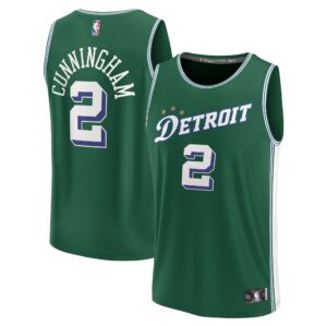 Cade Cunningham Detroit Pistons Fanatics Fastbreak Jersey - City Edition - Green