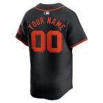 San Francisco Giants Alternate Limited Custom Men Jersey - Black