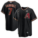 Corbin Carroll 7 Arizona Diamondbacks 2023 World Series Men Jersey - Black